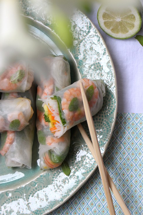 Rouleau de printemps crevette mangue - devorezmoi 05